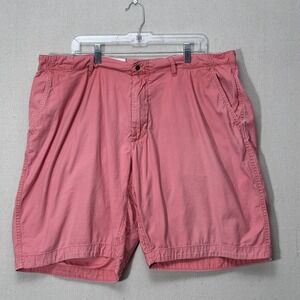 Relwen Shorts Mens 38 Salmon Pink Stretch Chino Casual